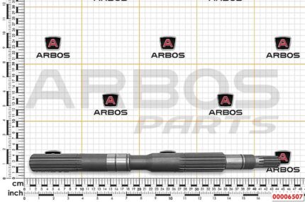 ALBERO PRESA DI FORZA INFERIORE LATO ANTERIORE GOLDONI - cod: 00006507