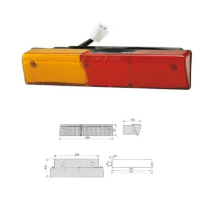 FANALINO POSTERIORE SINISTRO TIPO FIAT 02.350.000 - cod: 1009441