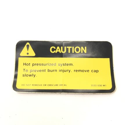 DECALCOMANIA SICUREZZA RADIATORE LANDINI - cod: 3532030M1