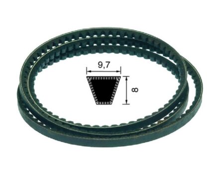 Cinghia Trapezoidale CMW Sezione 3LK – Larghezza 10 Mm, Altezza 6 Mm, Lunghezza Esterna 673 Mm, Per Trattori, Motozappe, Tendedori E Macchine Agricole