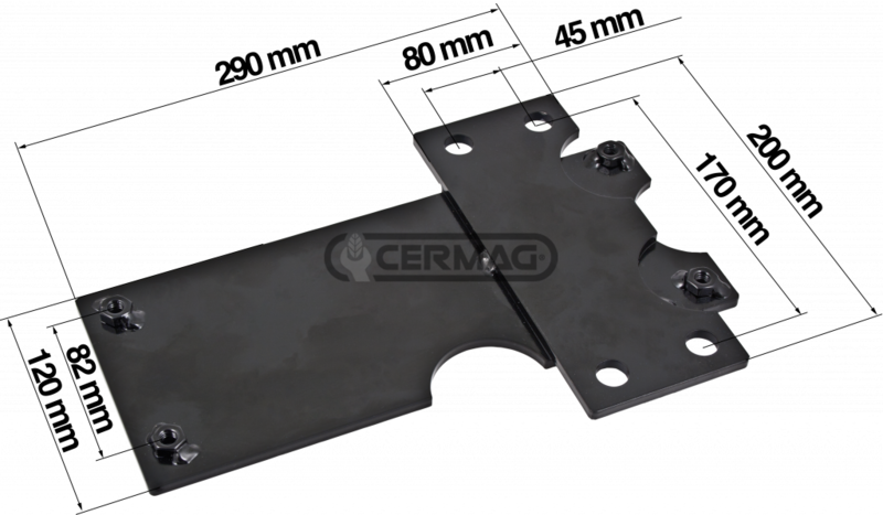 Sedile trattore - 47 x 38 cm - Sospensione 40 - 110 mm