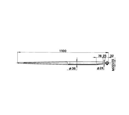 PUNTA CARICA ROTOBALLE 36x1100 - cod: 55839