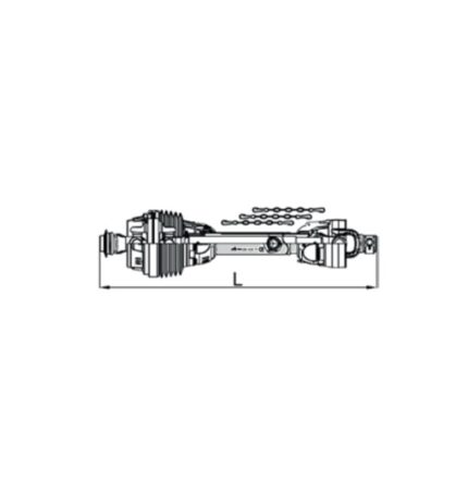 ALBERO CARDANICO OMOCINETICO CAT.4 L=1000 - cod: 4.0.100.5