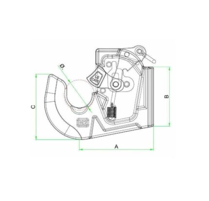GANCIO RAPIDO INFERIORE CAT.2 - cod: 95002