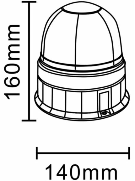 GIROFARO ALOGENO 12V BASE PIANA - cod: 63110