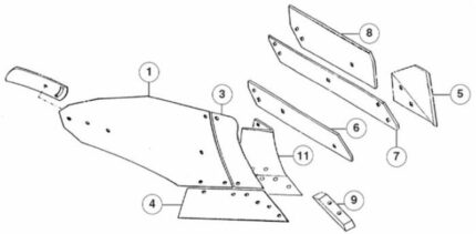VOMERE 6C20 PER UN6-UN7-UN9 DX - cod: RC1056