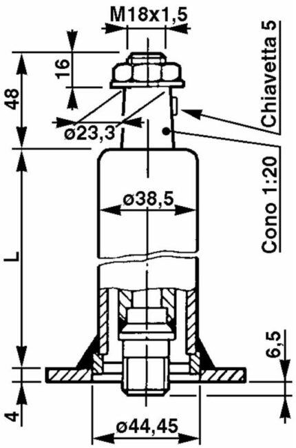 COLONNETTA X IDROGUIDA L. 399 - cod: 05217