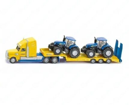 MODELLINO CAMION CON TRATTORI NEW HOLLAND SCALA 1:87 - cod: 98550