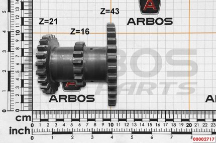 INGRANAGGIO TRIPLO GOLDONI Z=43/16/21 ex 00002717 - cod: 00066288